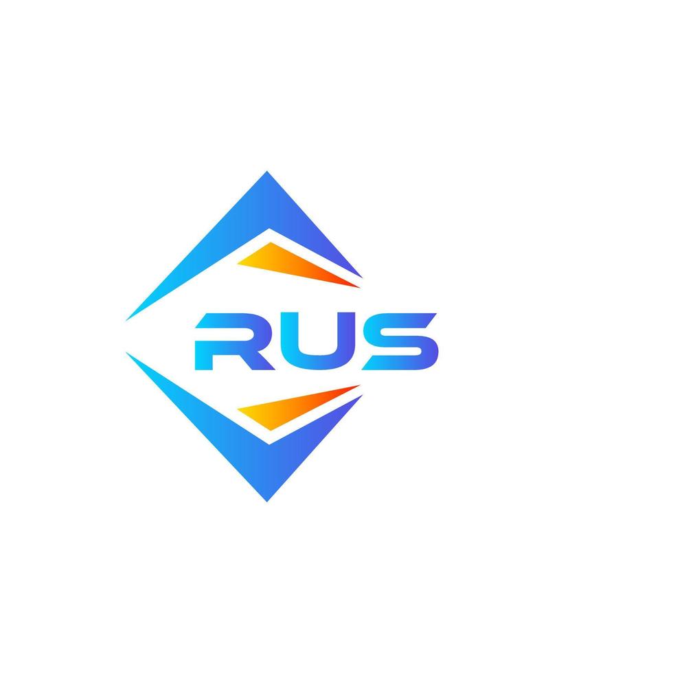 rus astratto tecnologia logo design su bianca sfondo. rus creativo iniziali lettera logo concetto. vettore