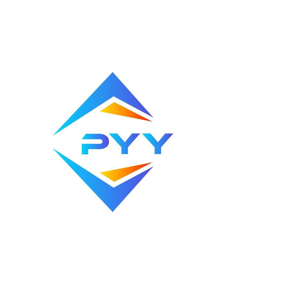 pyy astratto tecnologia logo design su bianca sfondo. pyy creativo iniziali lettera logo concetto. vettore