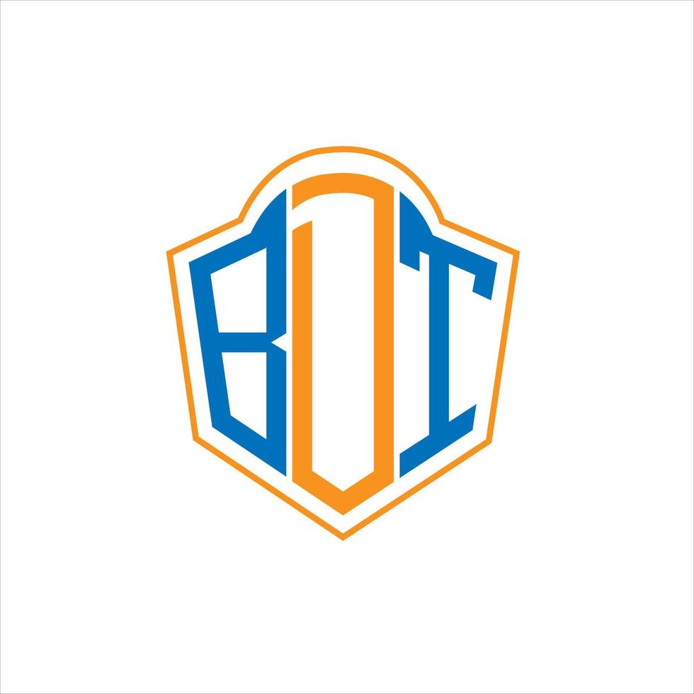 bdt astratto monogramma scudo logo design su bianca sfondo. bdt creativo iniziali lettera logo. vettore