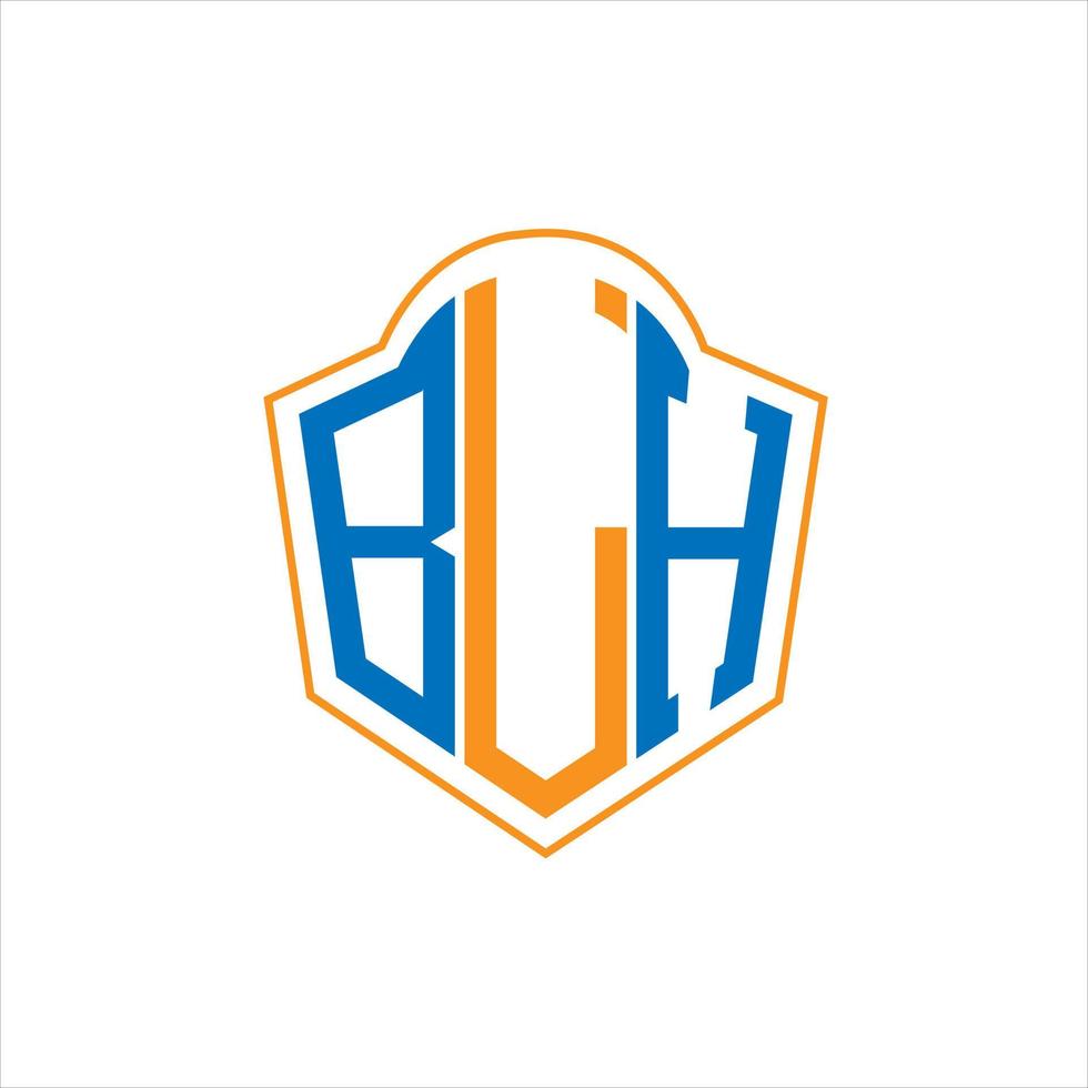 bh astratto monogramma scudo logo design su bianca sfondo. bh creativo iniziali lettera logo. vettore