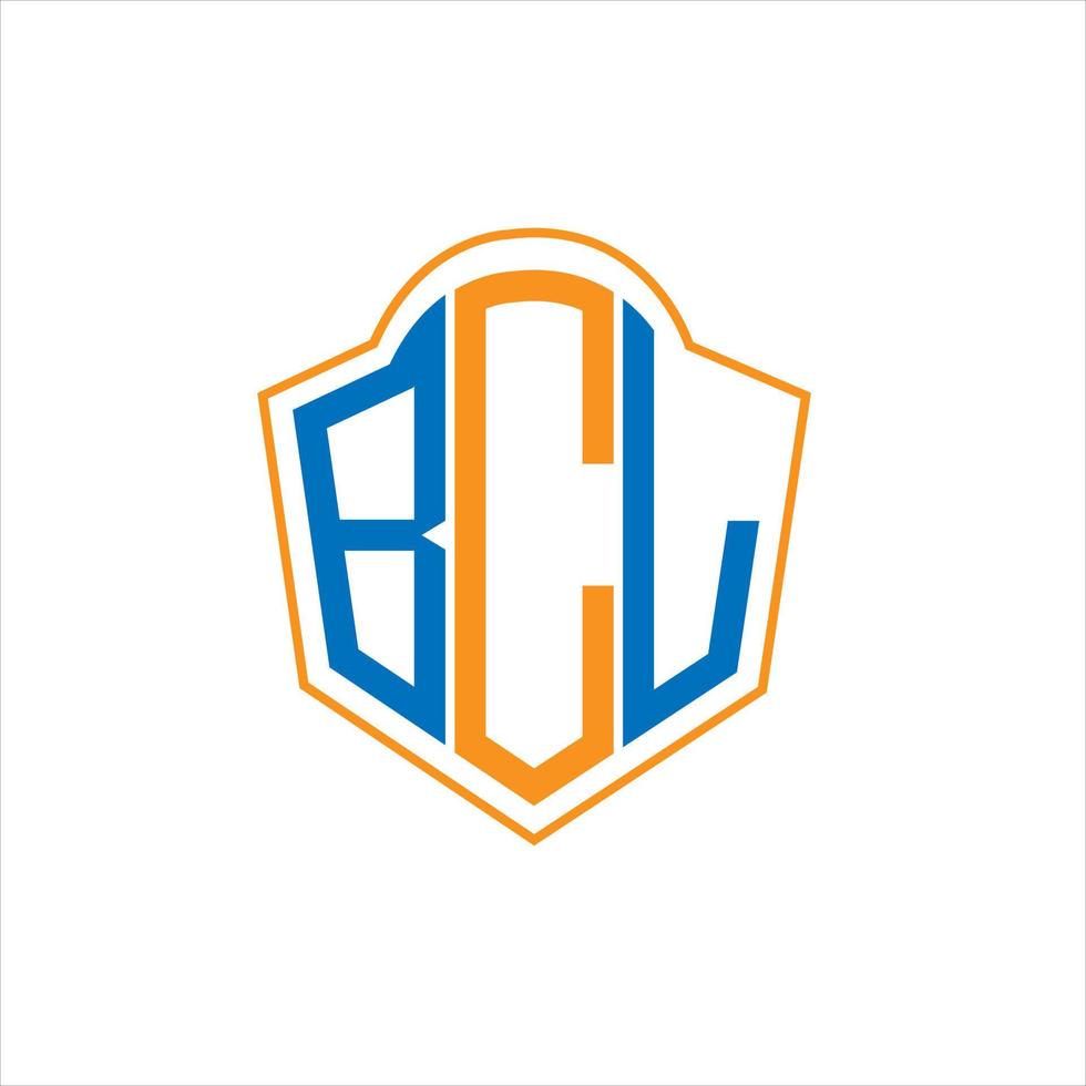 bcl astratto monogramma scudo logo design su bianca sfondo. bcl creativo iniziali lettera logo. vettore