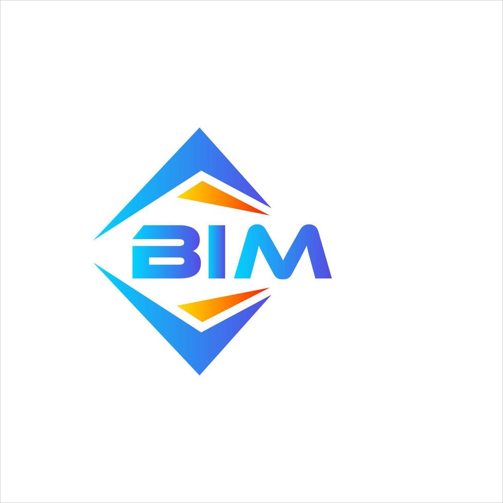 bim astratto tecnologia logo design su bianca sfondo. bim creativo iniziali lettera logo concetto. vettore