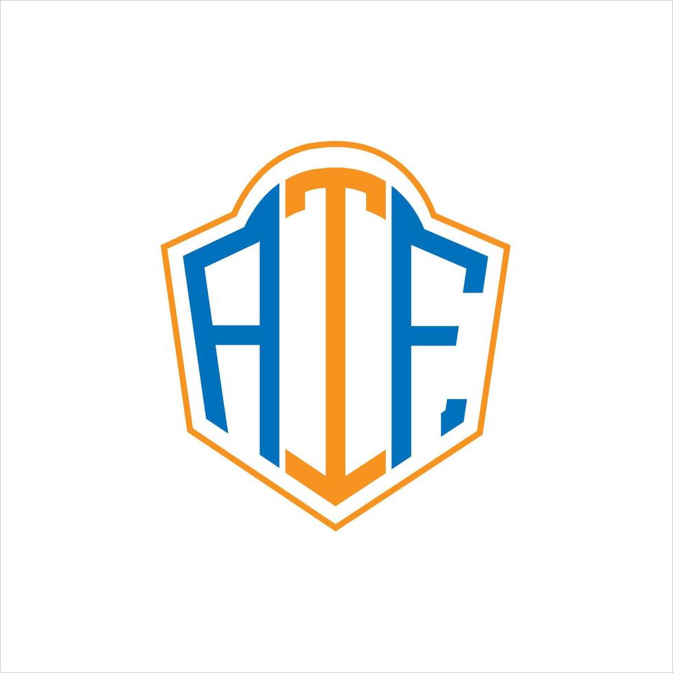atf astratto monogramma scudo logo design su bianca sfondo. atf creativo iniziali lettera logo. vettore