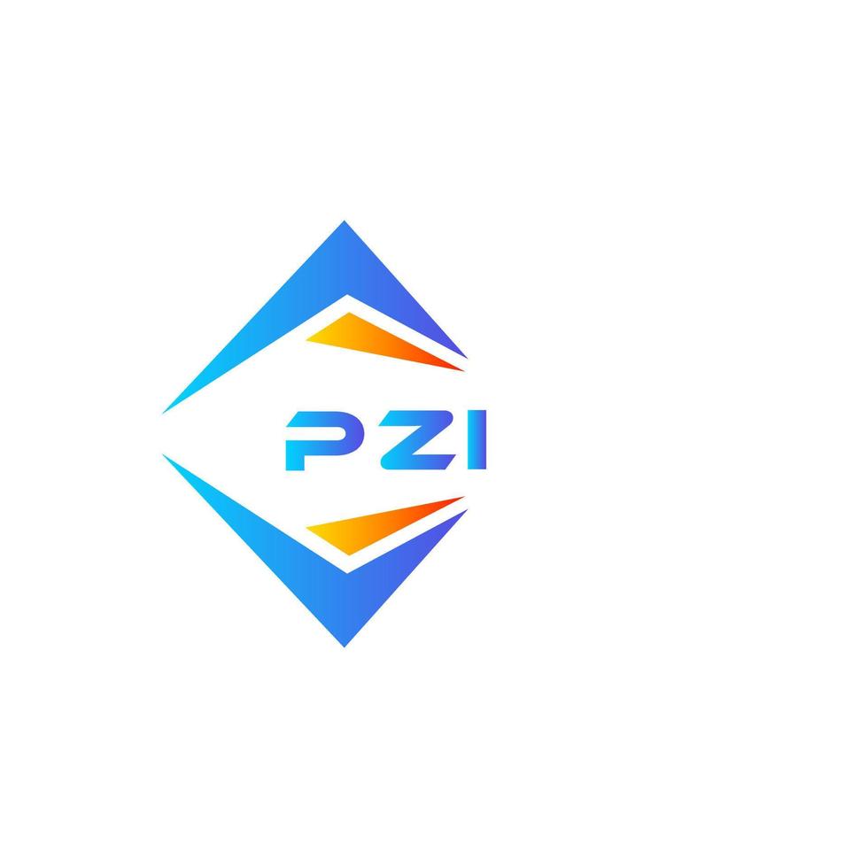 pzi astratto tecnologia logo design su bianca sfondo. pzi creativo iniziali lettera logo concetto. vettore