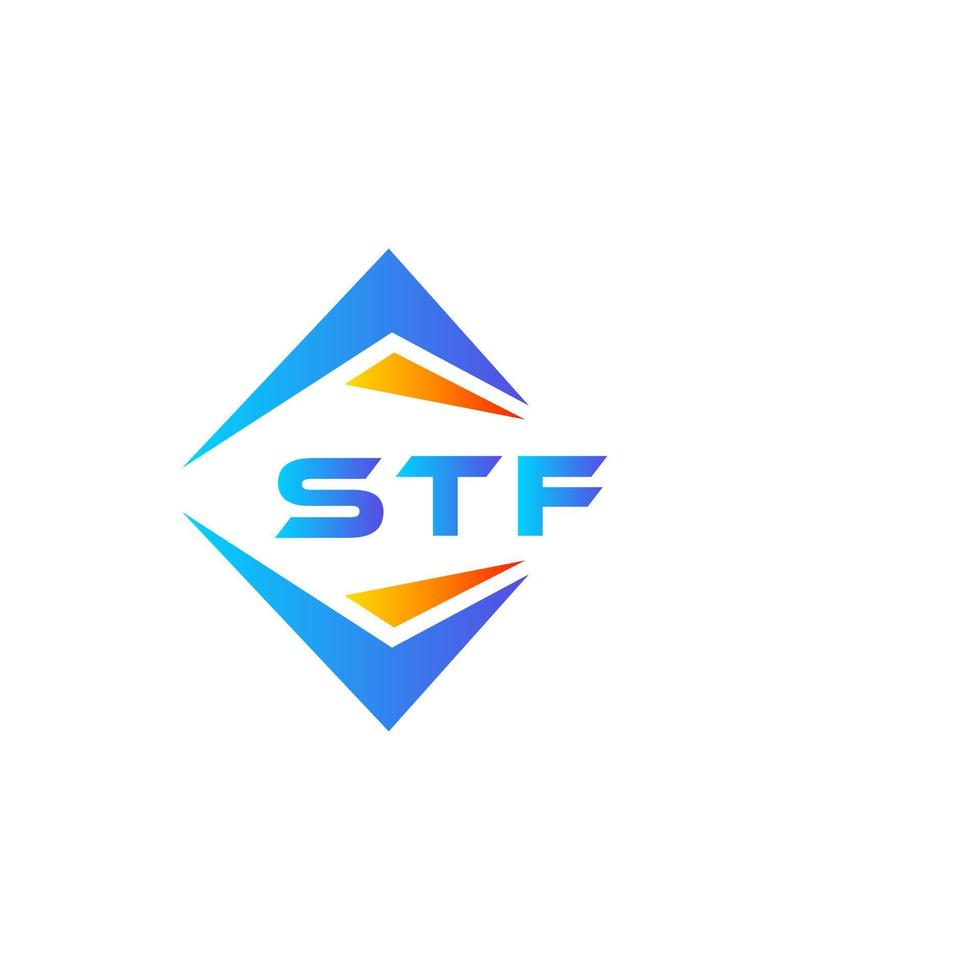 stf astratto tecnologia logo design su bianca sfondo. stf creativo iniziali lettera logo concetto. vettore