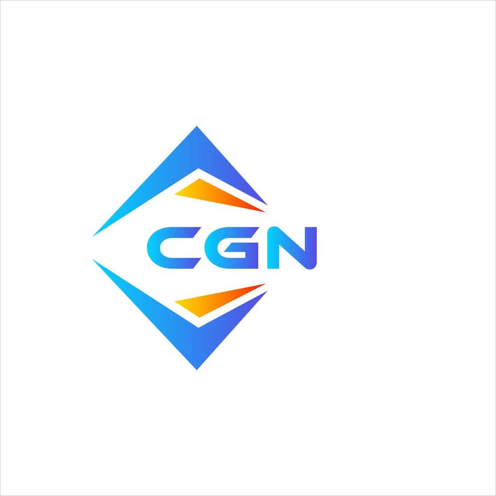 cgn astratto tecnologia logo design su bianca sfondo. cgn creativo iniziali lettera logo concetto. vettore