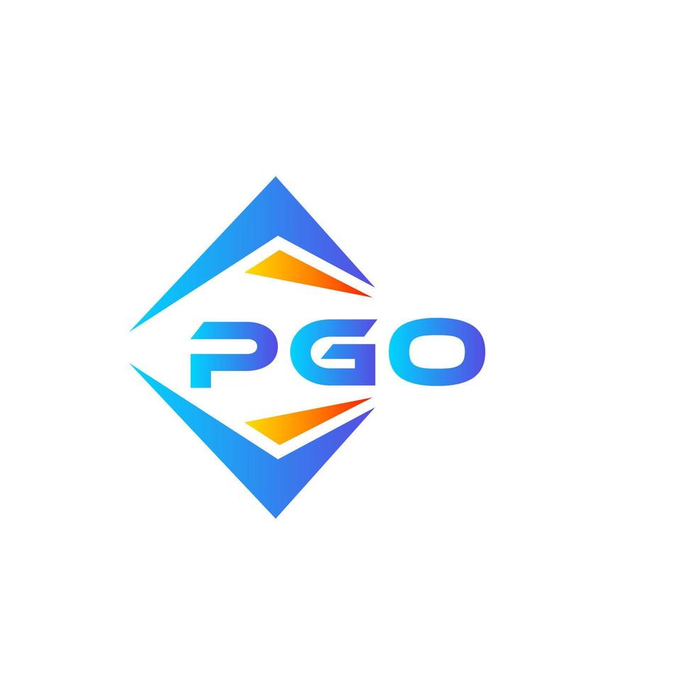 pgo astratto tecnologia logo design su bianca sfondo. pgo creativo iniziali lettera logo concetto. vettore