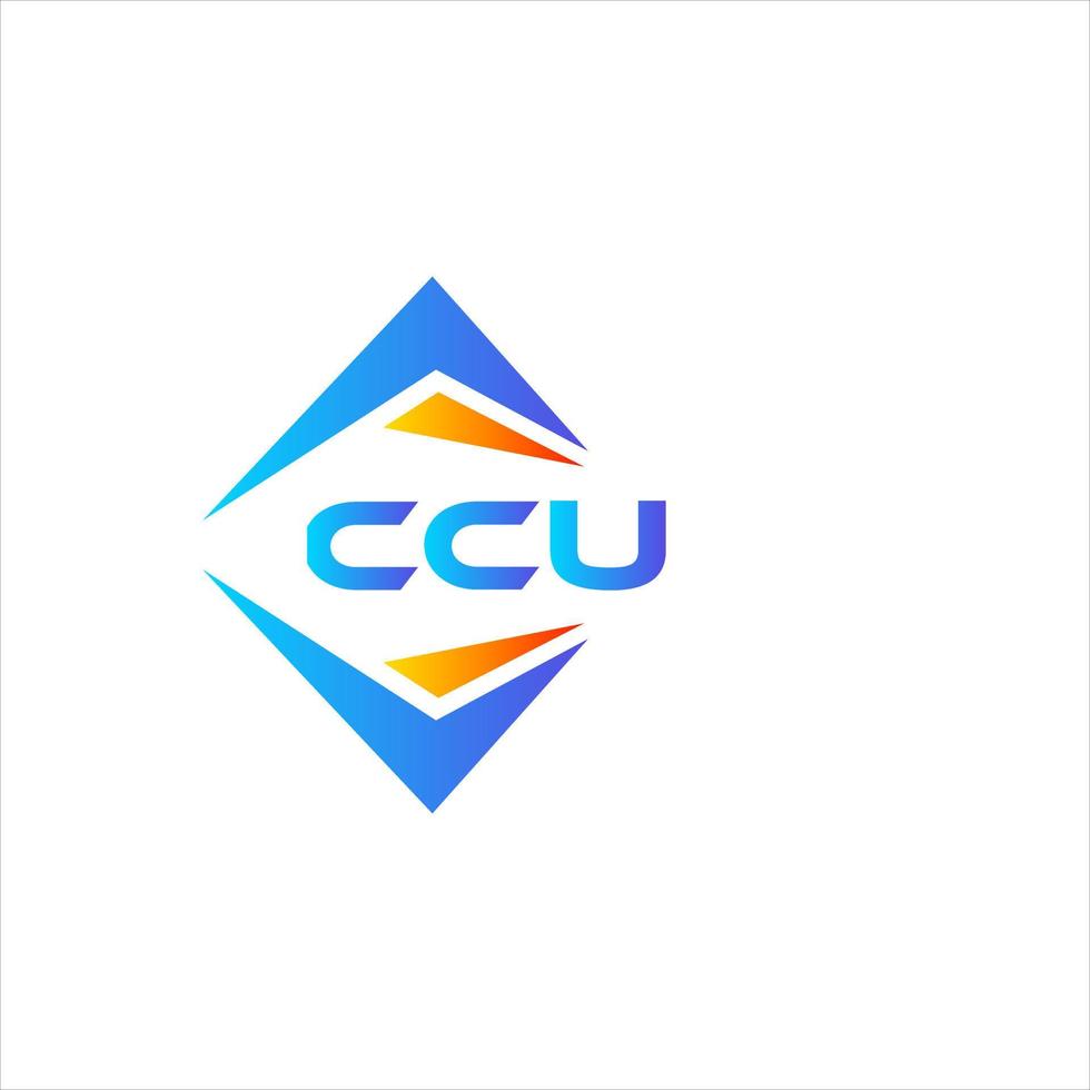 ccu astratto tecnologia logo design su bianca sfondo. ccu creativo iniziali lettera logo concetto. vettore