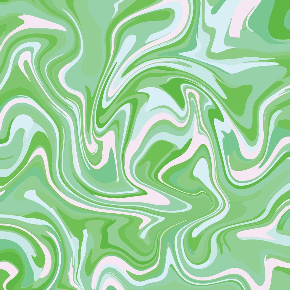verde vorticoso e ondulato liquido dipingere vettore sfondo isolato su piazza modello per sociale media modello coperchio, carta e sciarpa tessile Stampa, manifesto, opuscolo, e sfondo.
