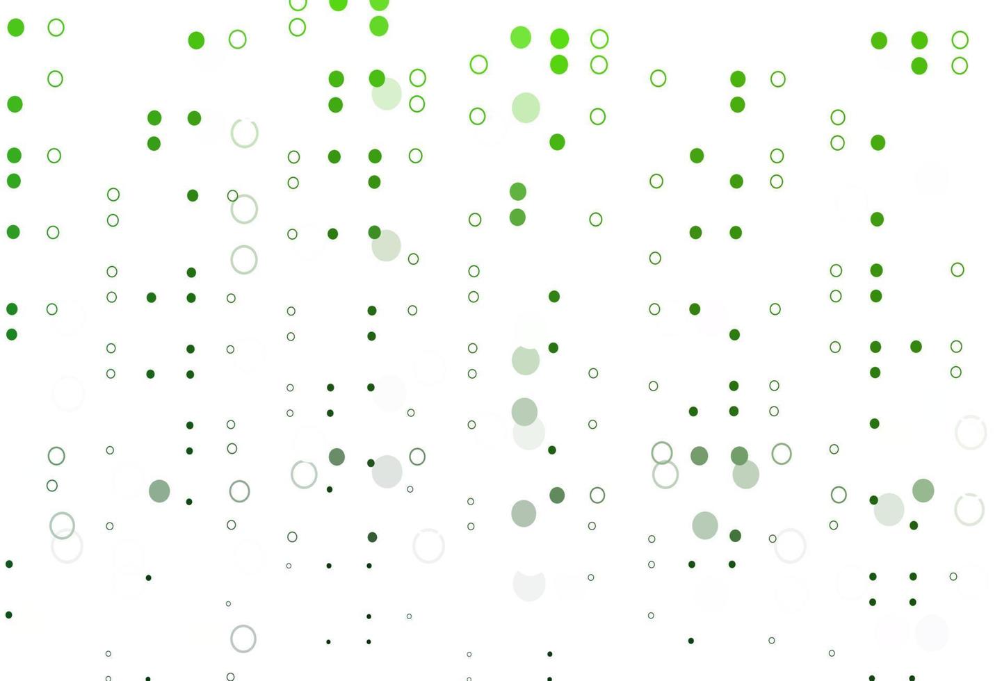 modello vettoriale verde chiaro con cerchi.