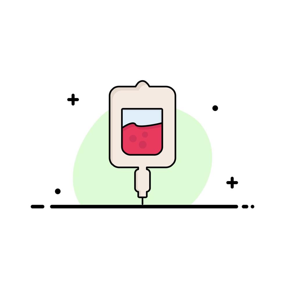 sangue test zucchero test campioni piatto colore icona vettore