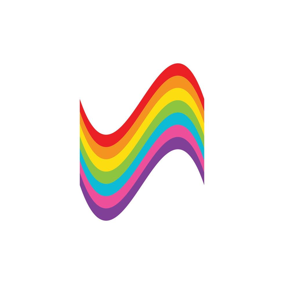 vettore logo arcobaleno