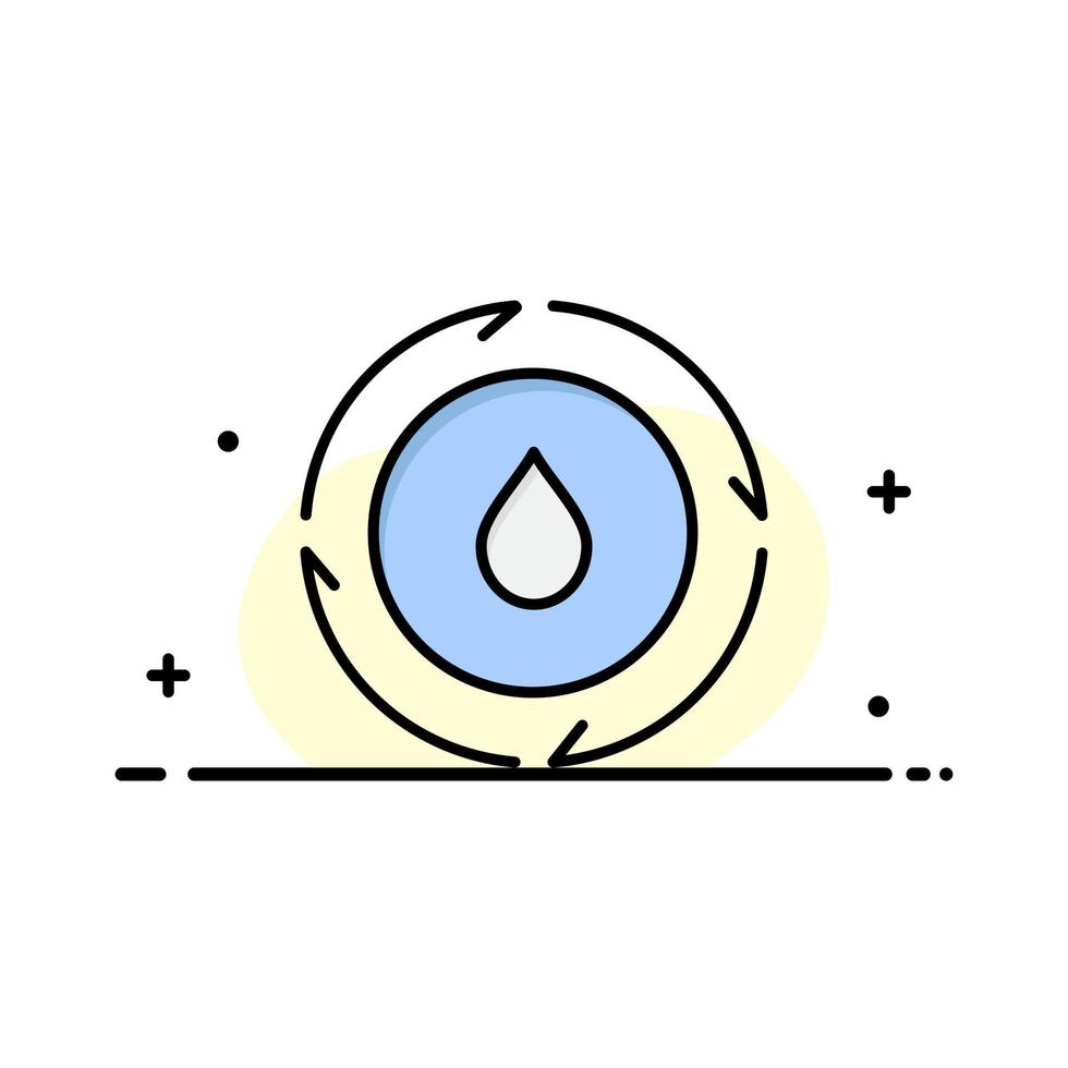 energia acqua energia natura attività commerciale logo modello piatto colore vettore