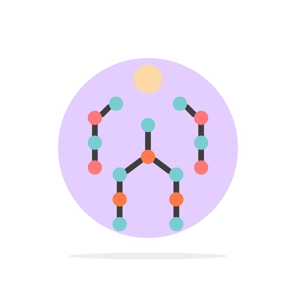 azione ossatura catturare umano movimento astratto cerchio sfondo piatto colore icona vettore