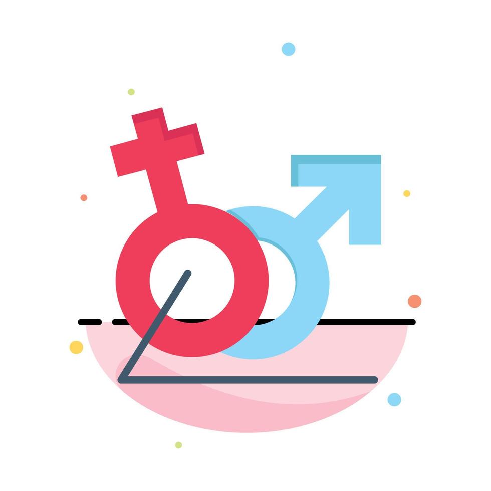 uomini donne cartello papero identità astratto piatto colore icona modello vettore