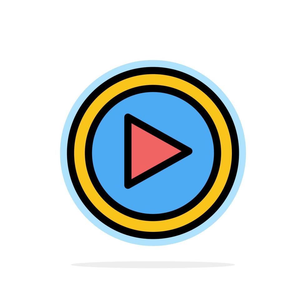 video interfaccia giocare utente astratto cerchio sfondo piatto colore icona vettore