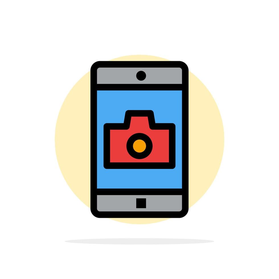 applicazione mobile mobile applicazione telecamera astratto cerchio sfondo piatto colore icona vettore