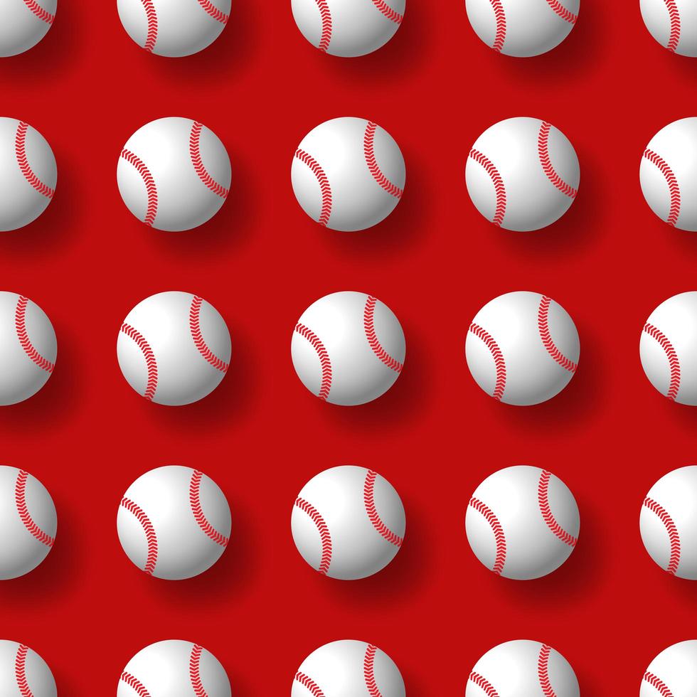 baseball seamless pattern palla da tennis vettore tegola sfondo sfondo sciarpa grafica isolato