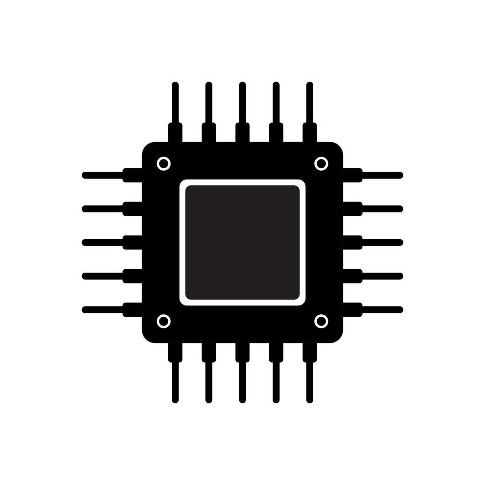 processore, processore icona vettore. centrale in lavorazione unità cartello simbolo vettore