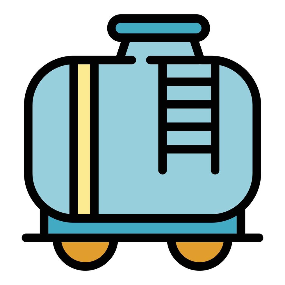 olio treno icona colore schema vettore