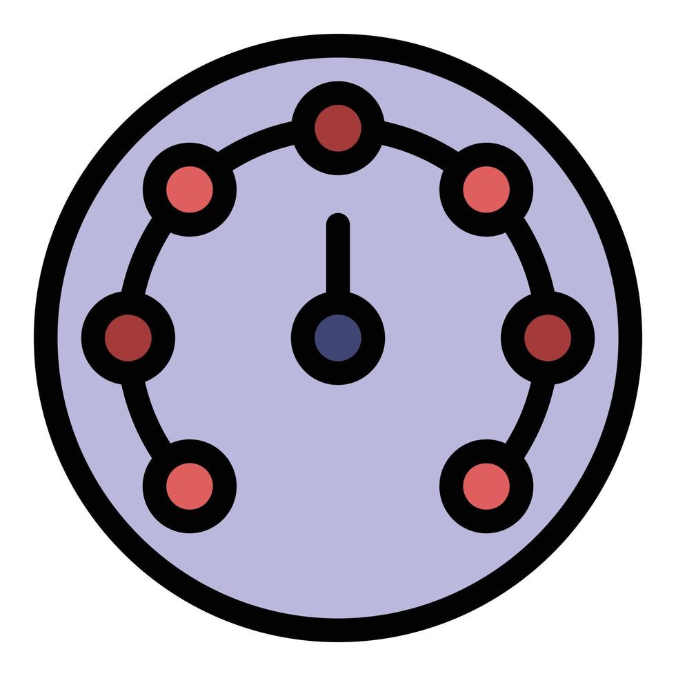 strumento barometro icona colore schema vettore