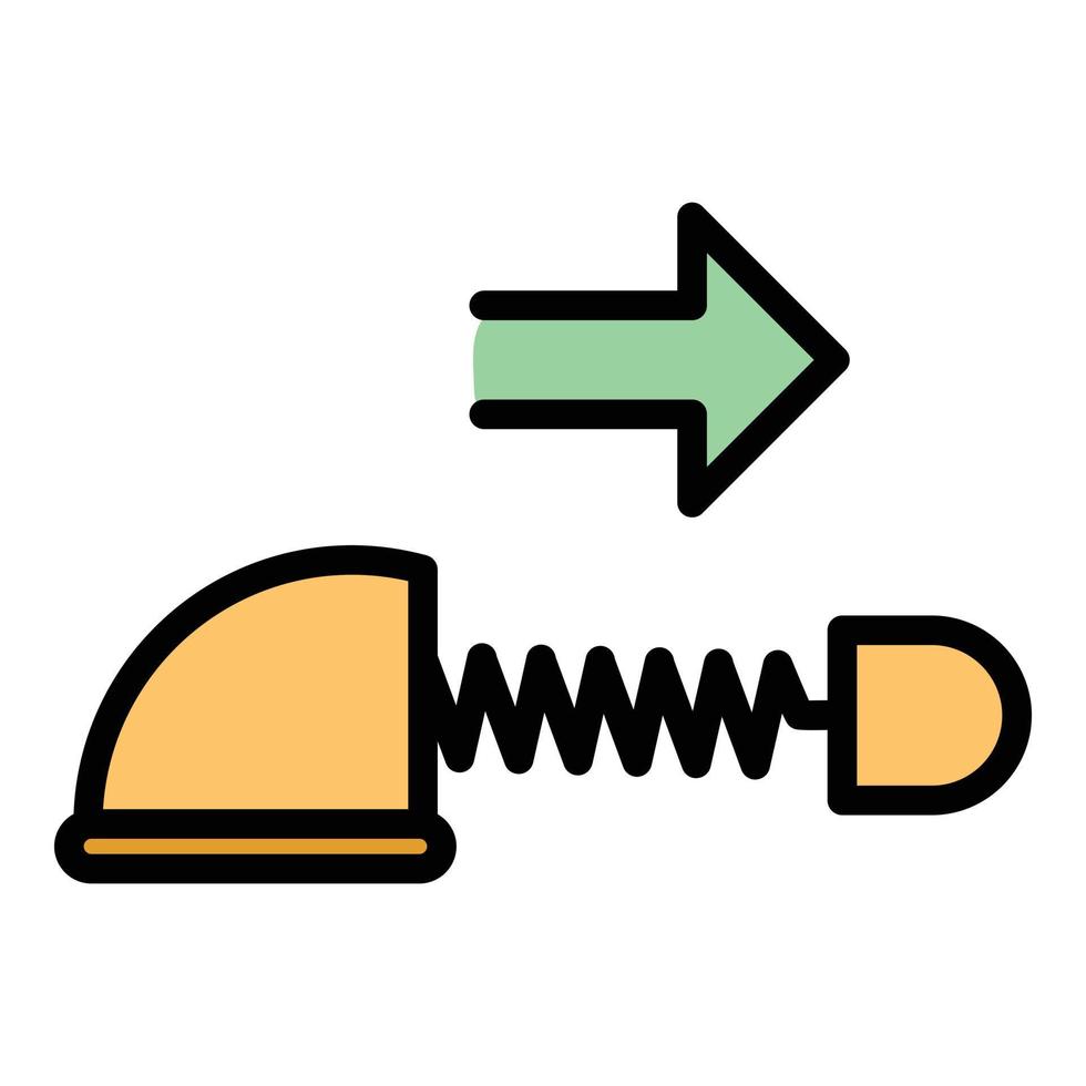 scarpa riparazione attrezzo icona colore schema vettore