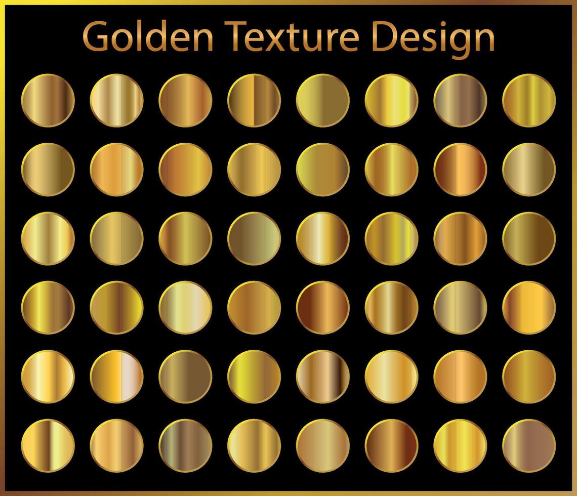 oro pendenza impostato sfondo vettore icona struttura metallico illustrazione per telaio, nastro, striscione, moneta e etichetta.