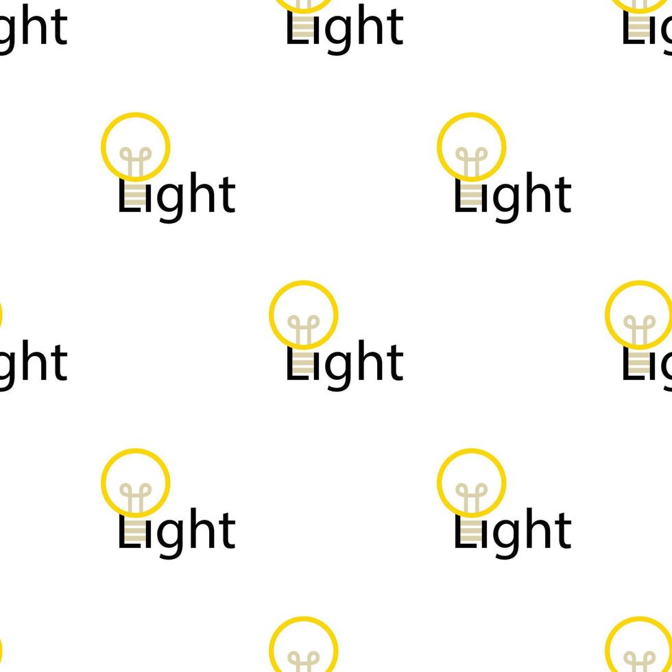 parola leggero con lampada modello senza soluzione di continuità vettore