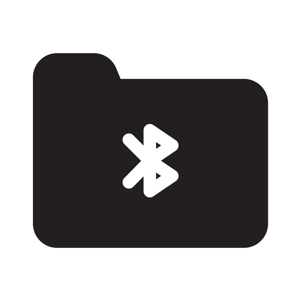 Spedire trasferimento Bluetooth solido icona vettore