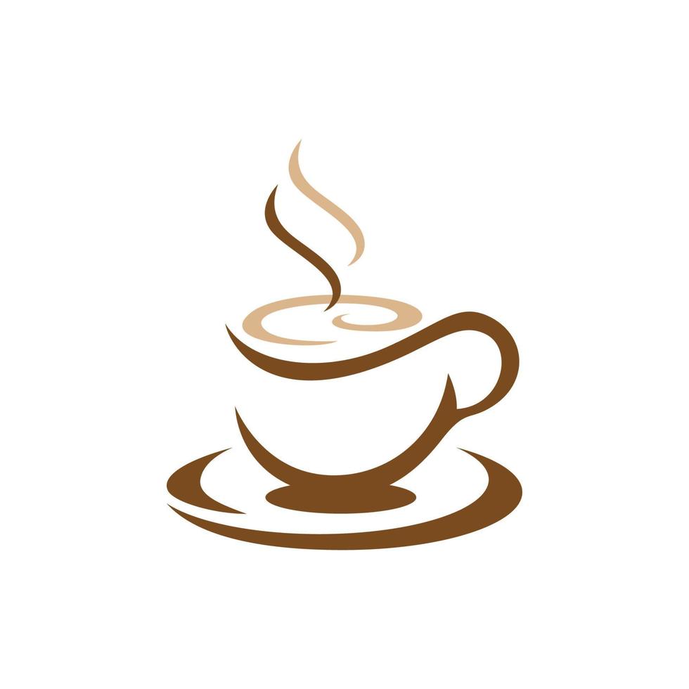 modello di logo della tazza di caffè vettore