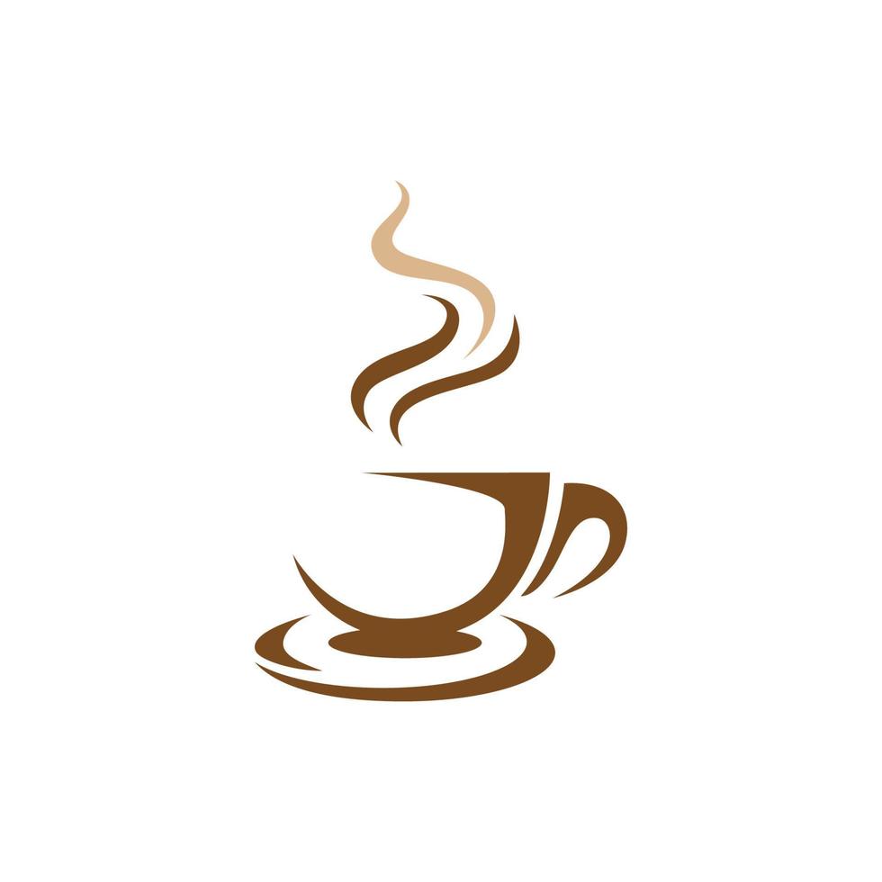 modello di logo della tazza di caffè vettore