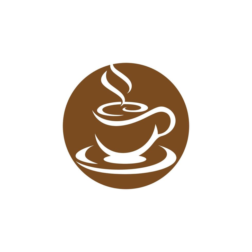 modello di logo della tazza di caffè vettore