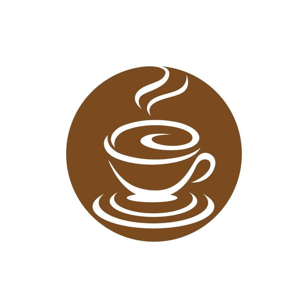 modello di logo della tazza di caffè vettore