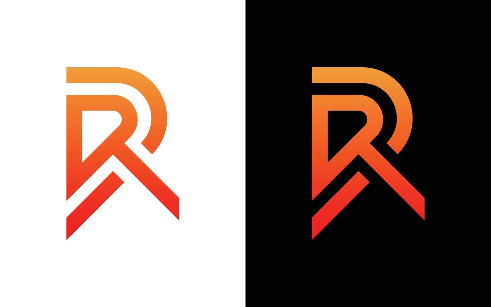 rt monogramma logo con griglia metodo design professionista vettore