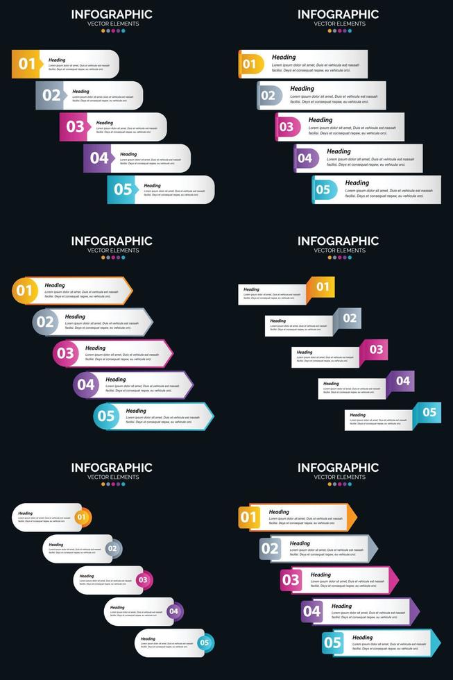 uso nostro vettore 6 infografica imballare nel il tuo Il prossimo attività commerciale presentazione.