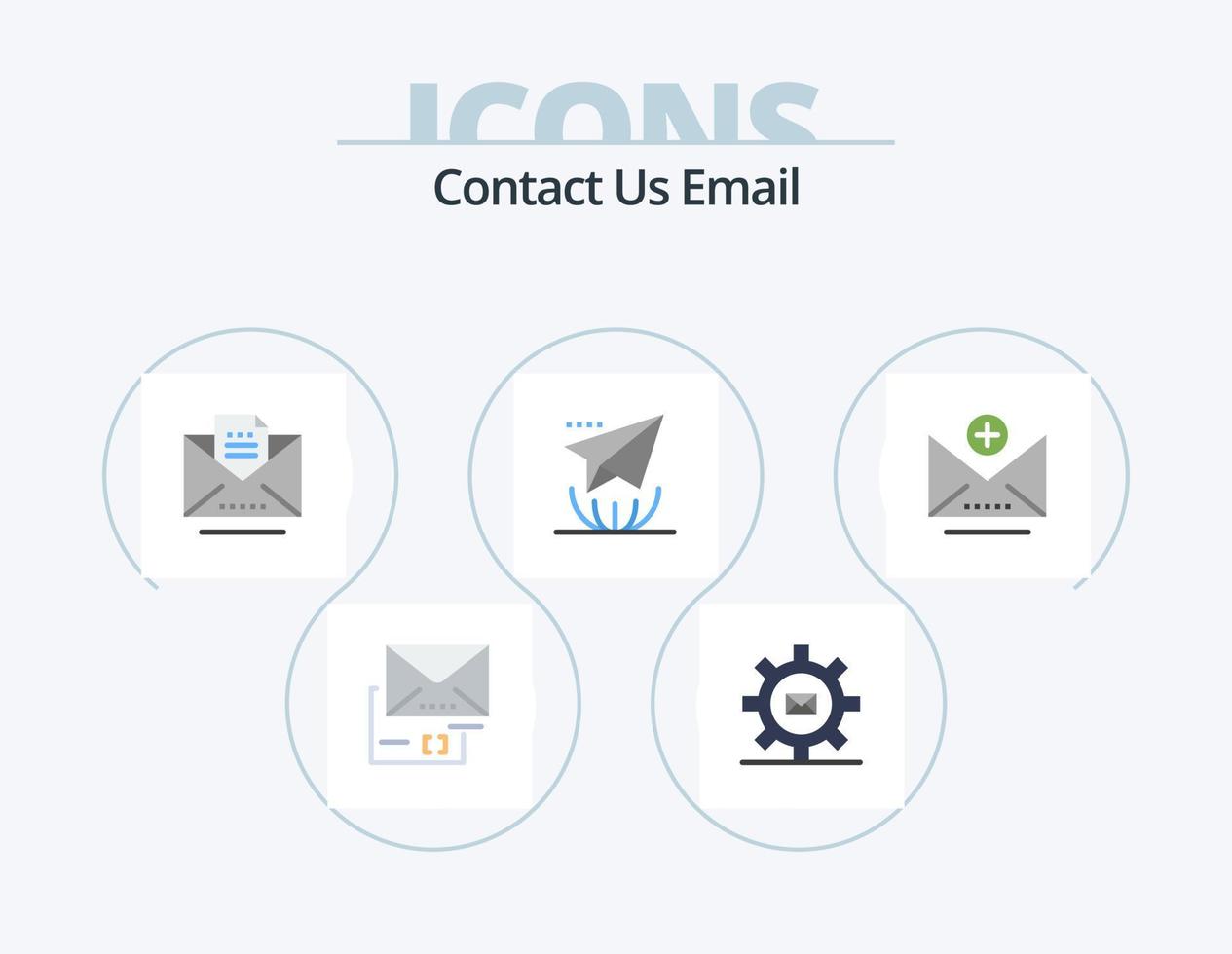 e-mail piatto icona imballare 5 icona design. Inserisci. lettera. Messaggio. Internet. lettera vettore