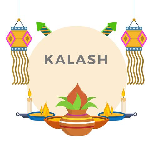 Illustrazione di vettore piatto Kalash