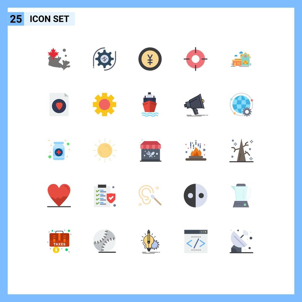 25 creativo icone moderno segni e simboli di Casa UX finanza ui essenziale modificabile vettore design elementi
