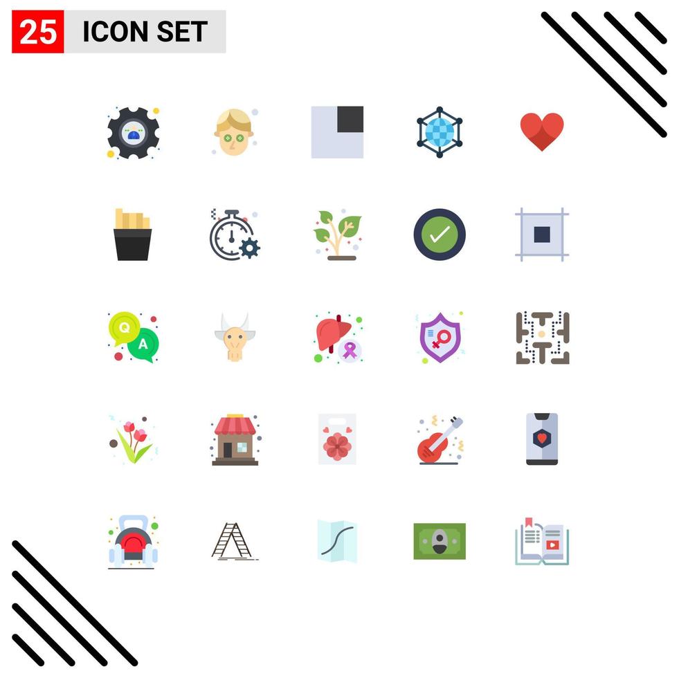 azione vettore icona imballare di 25 linea segni e simboli per piace cuore Visualizza regalo ragnatela modificabile vettore design elementi
