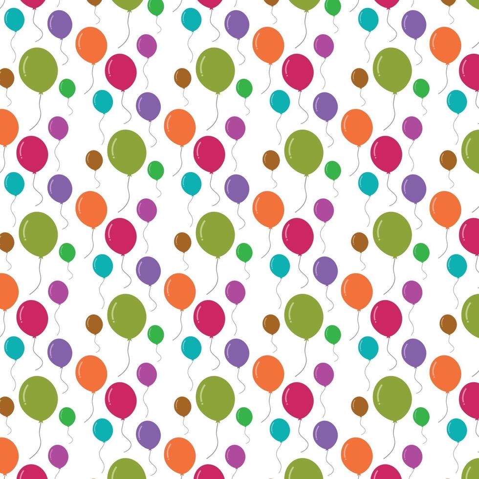 palloncini colorati seamless pattern vettore