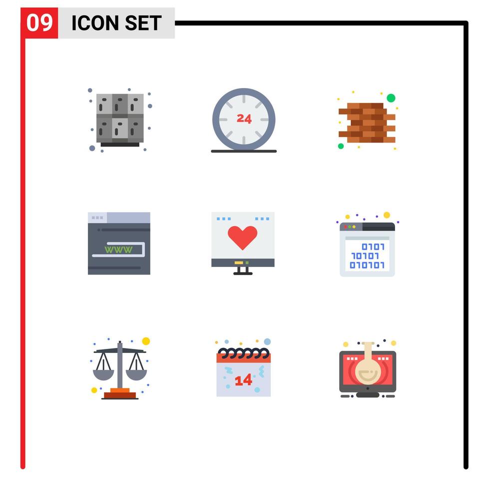 impostato di 9 moderno ui icone simboli segni per www contatto e modulo parete modificabile vettore design elementi