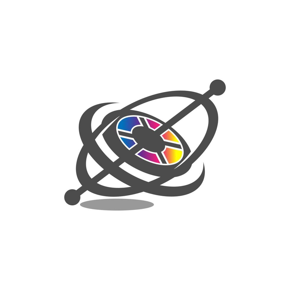 giroscopio icona. semplice elemento a partire dal sensori icone collezione. creativo giroscopio icona ui, ux, app, Software e infografica. vettore