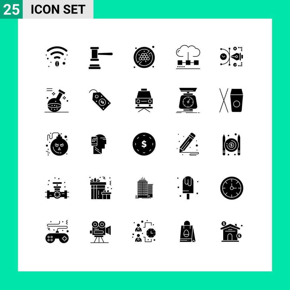 25 creativo icone moderno segni e simboli di arte file frutta no uva ottimizzazione motore modificabile vettore design elementi