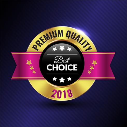 Badge di qualità Premium vettore