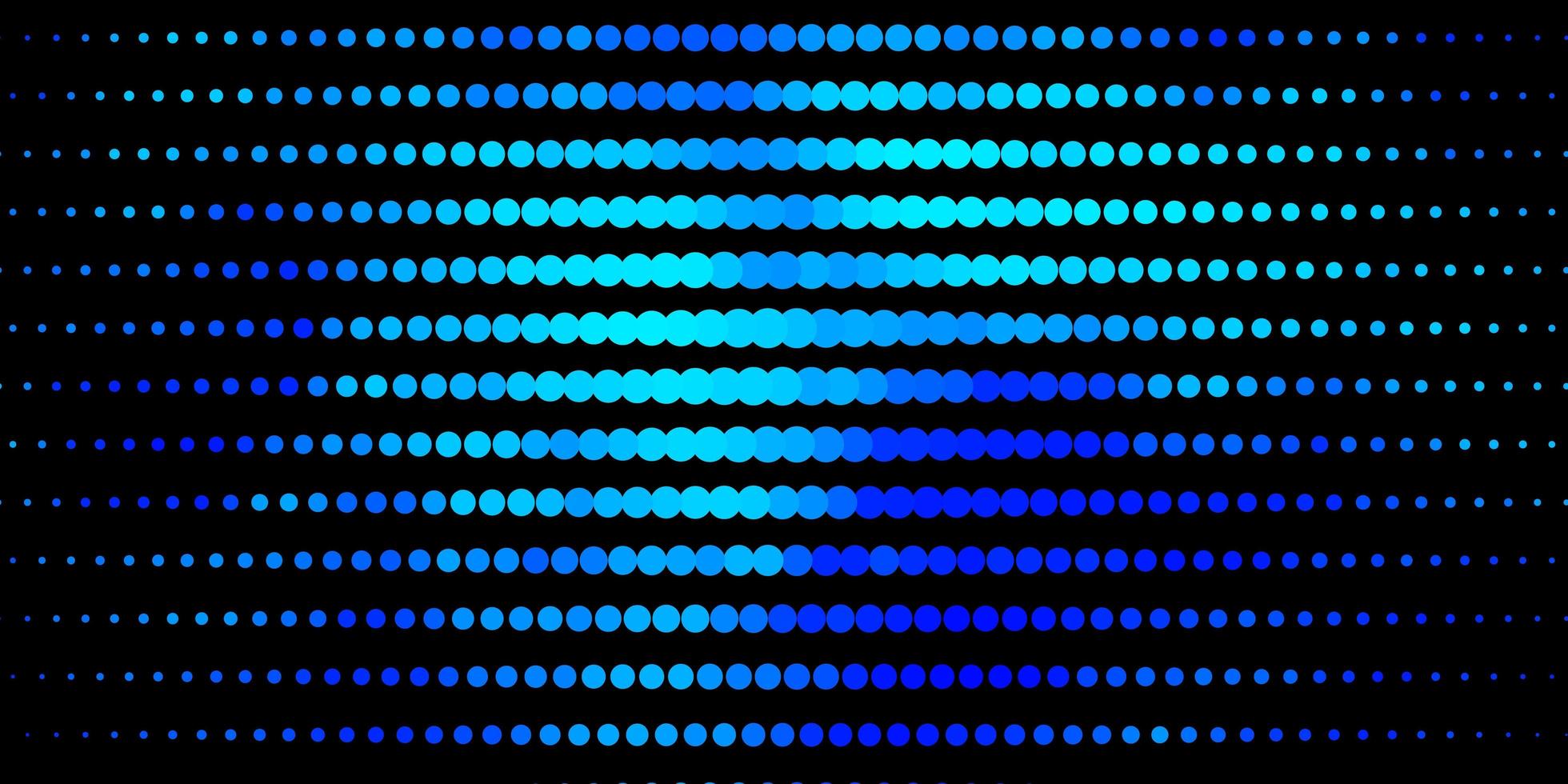 sfondo vettoriale blu scuro con bolle.