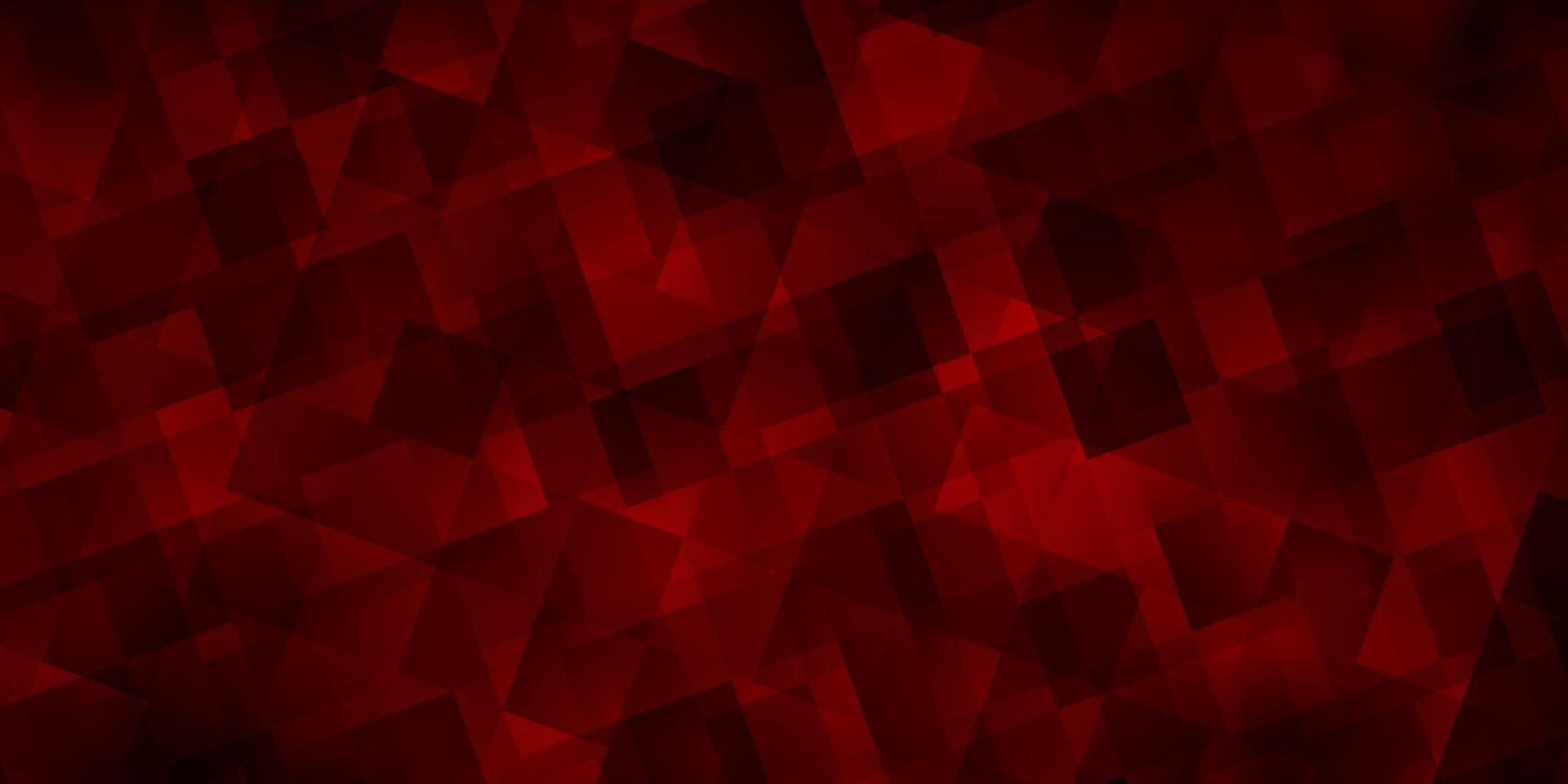 sfondo vettoriale rosso scuro con linee, triangoli.