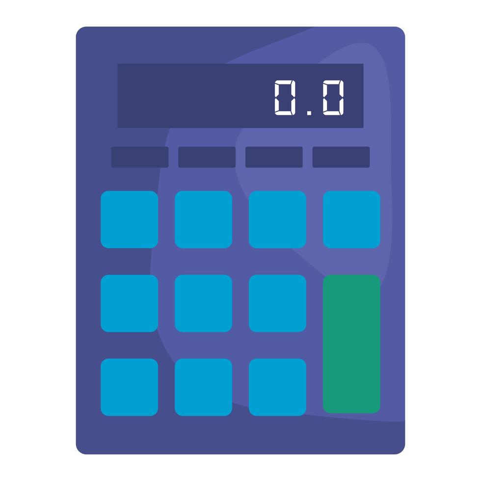 calcolatrice matematica tech educazione icona vettore