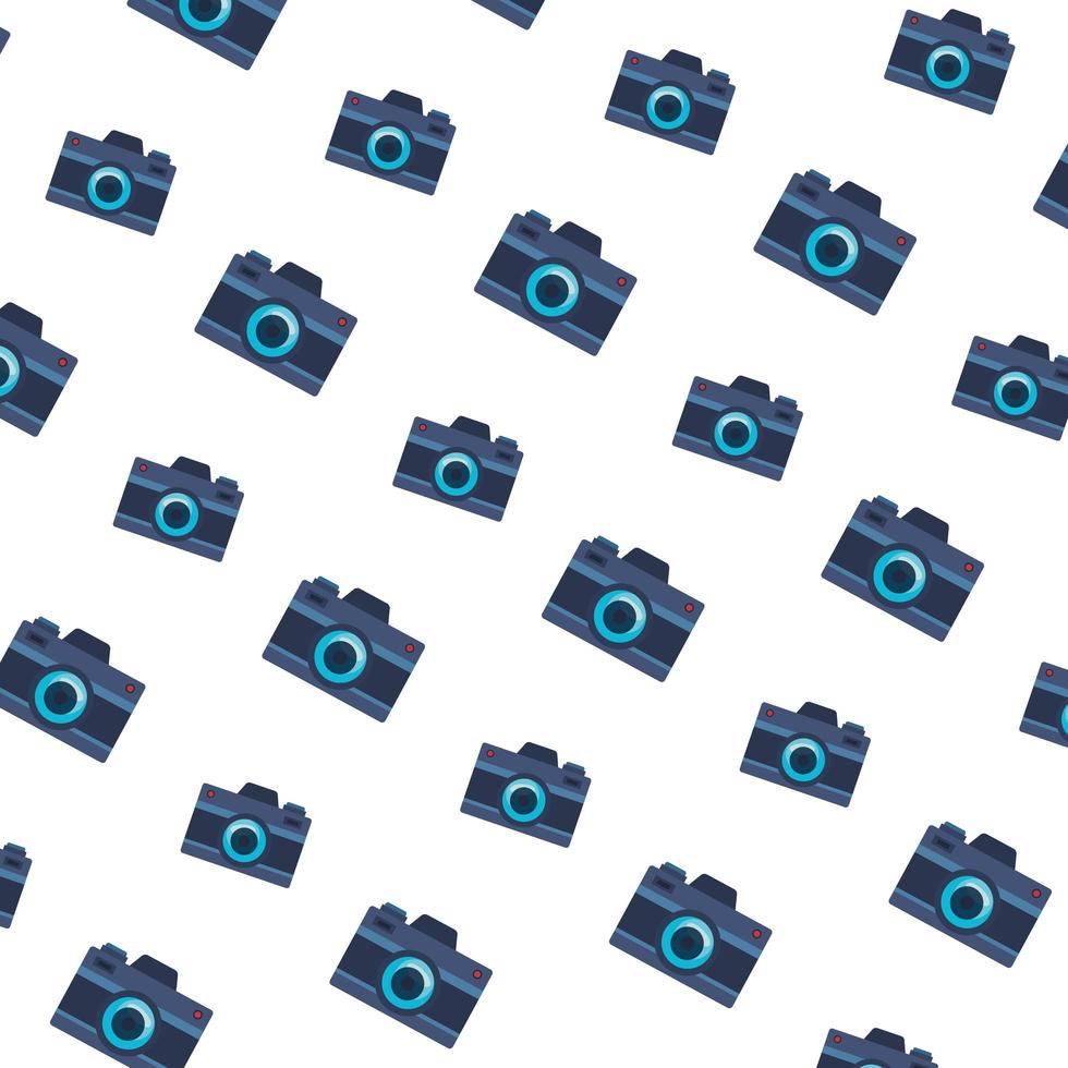 fotocamere fotografiche gadget pattern di sfondo vettore