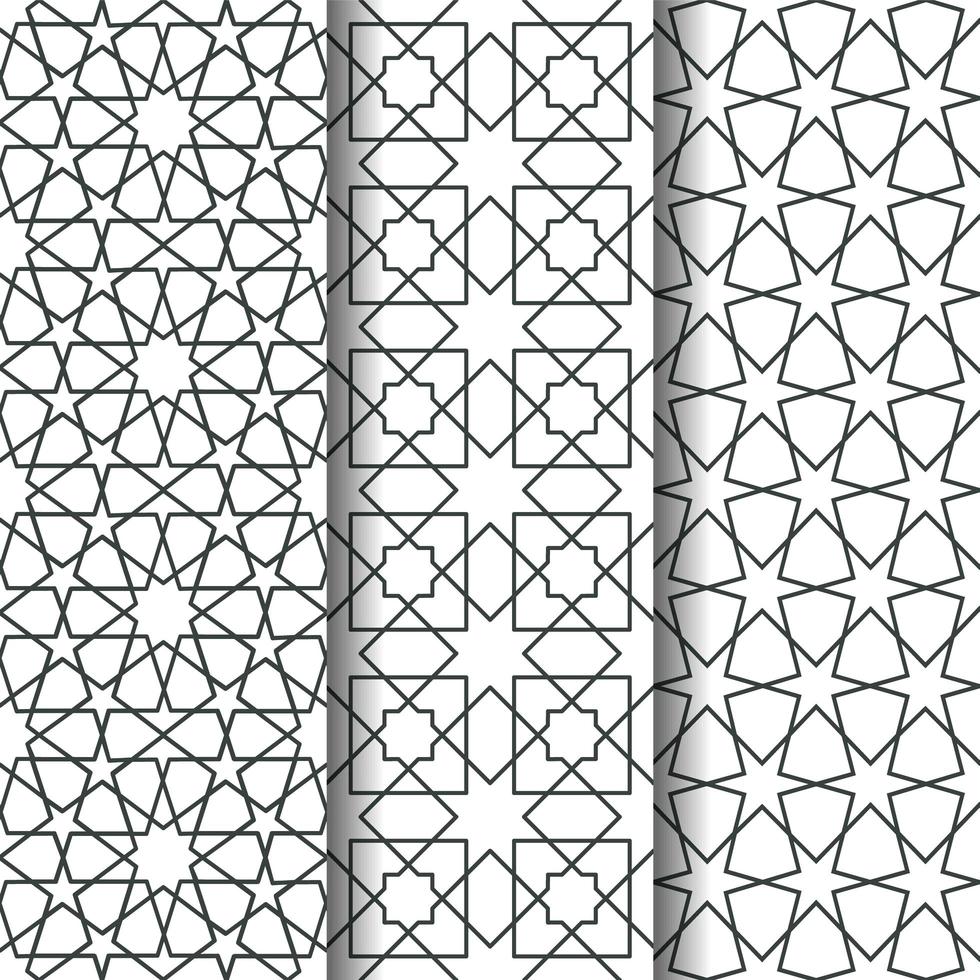 modello di geometria islamica vettore