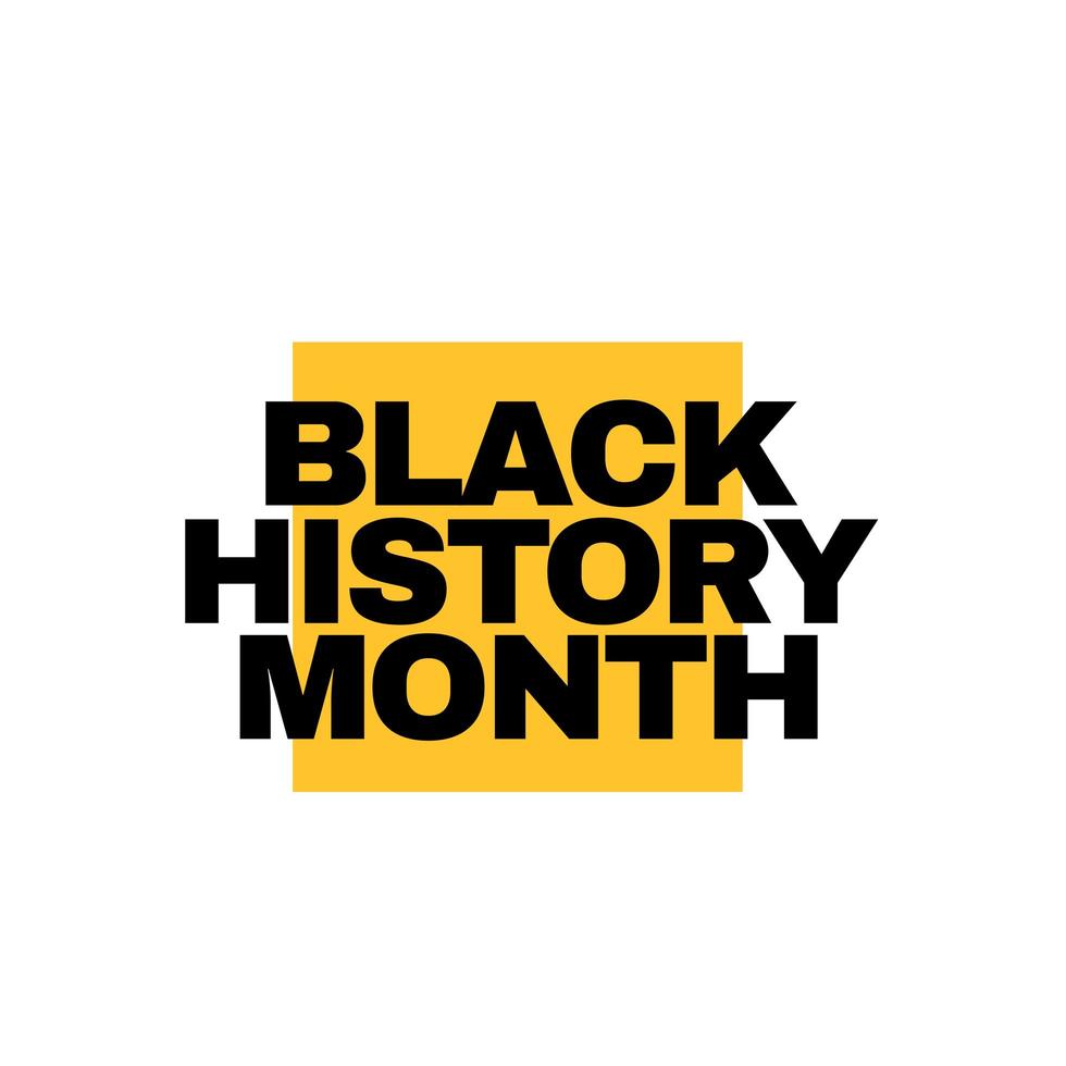 illustrazione di progettazione del modello di vettore di celebrazione del mese di storia nera